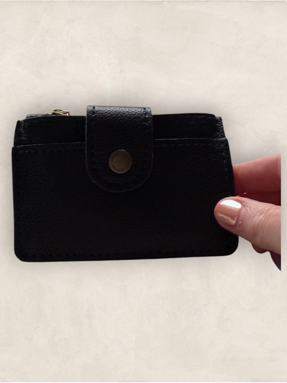 Portland Leather Sabrina Wallet | Pebbled Black